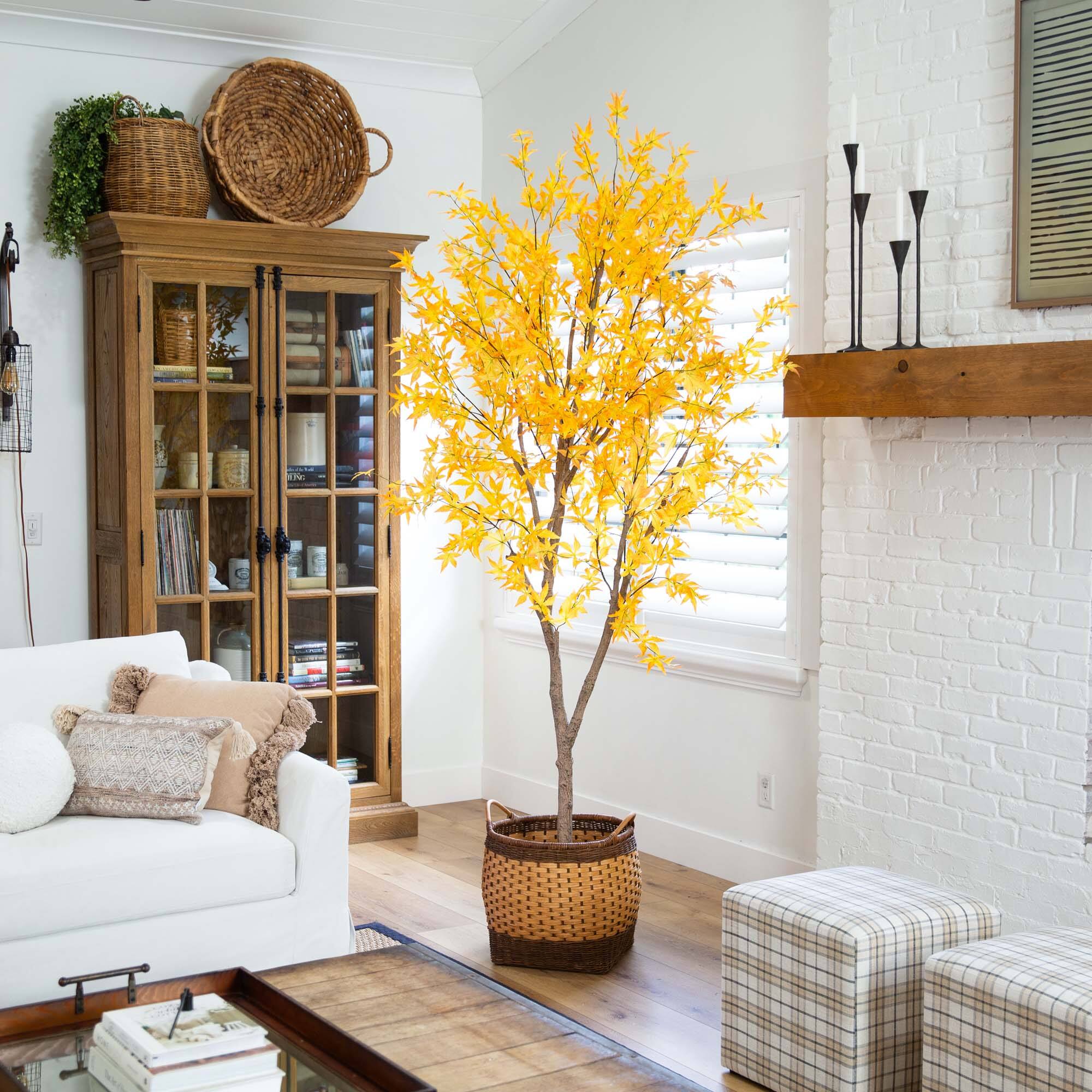 8ft. Potted Artificial Autumn Maple Tree